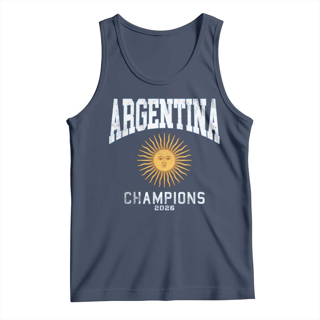 Argentina Champions 2026 Tank Top Argentinian Pride Vintage Sol De Mayo