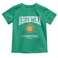 Argentina Champions 2026 Toddler T Shirt Argentinian Pride Vintage Sol De Mayo