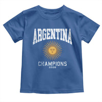 Argentina Champions 2026 Toddler T Shirt Argentinian Pride Vintage Sol De Mayo