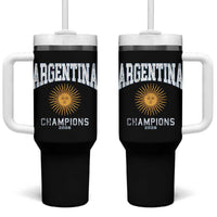 Argentina Champions 2026 Tumbler With Handle Argentinian Pride Vintage Sol De Mayo