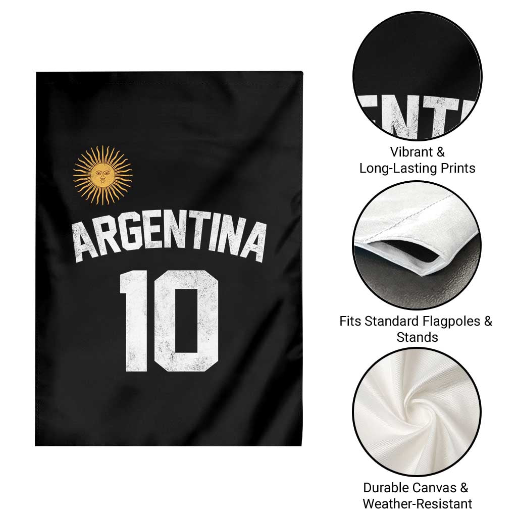 Argentina Football Number 10 Jersey Style Garden Flag Soccer Fan