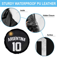 Argentina Football Number 10 Jersey Style Spare Tire Cover Soccer Fan
