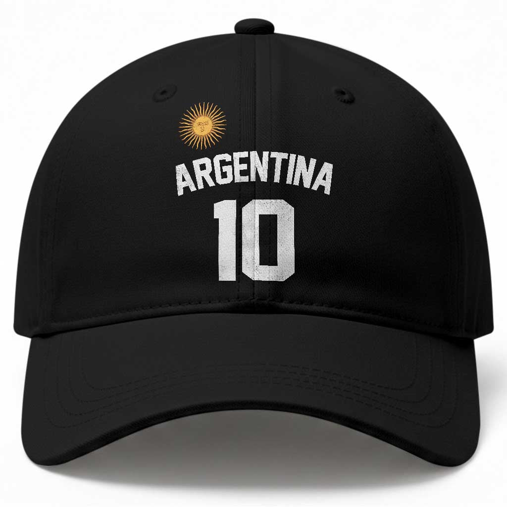 Argentina Football Number 10 Jersey Style Baseball Cap Soccer Fan