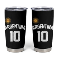 Argentina Football Number 10 Jersey Style Tumbler Cup Soccer Fan