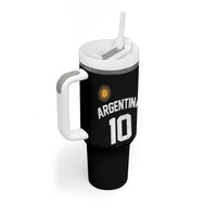 Argentina Football Number 10 Jersey Style Tumbler With Handle Soccer Fan