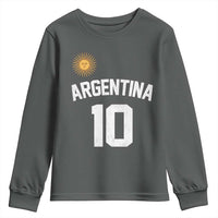 Argentina Football Number 10 Jersey Style Youth Sweatshirt Soccer Fan