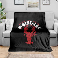 Maine Lobster Throw Blanket Funny Maine iac Lobstering Fisherman