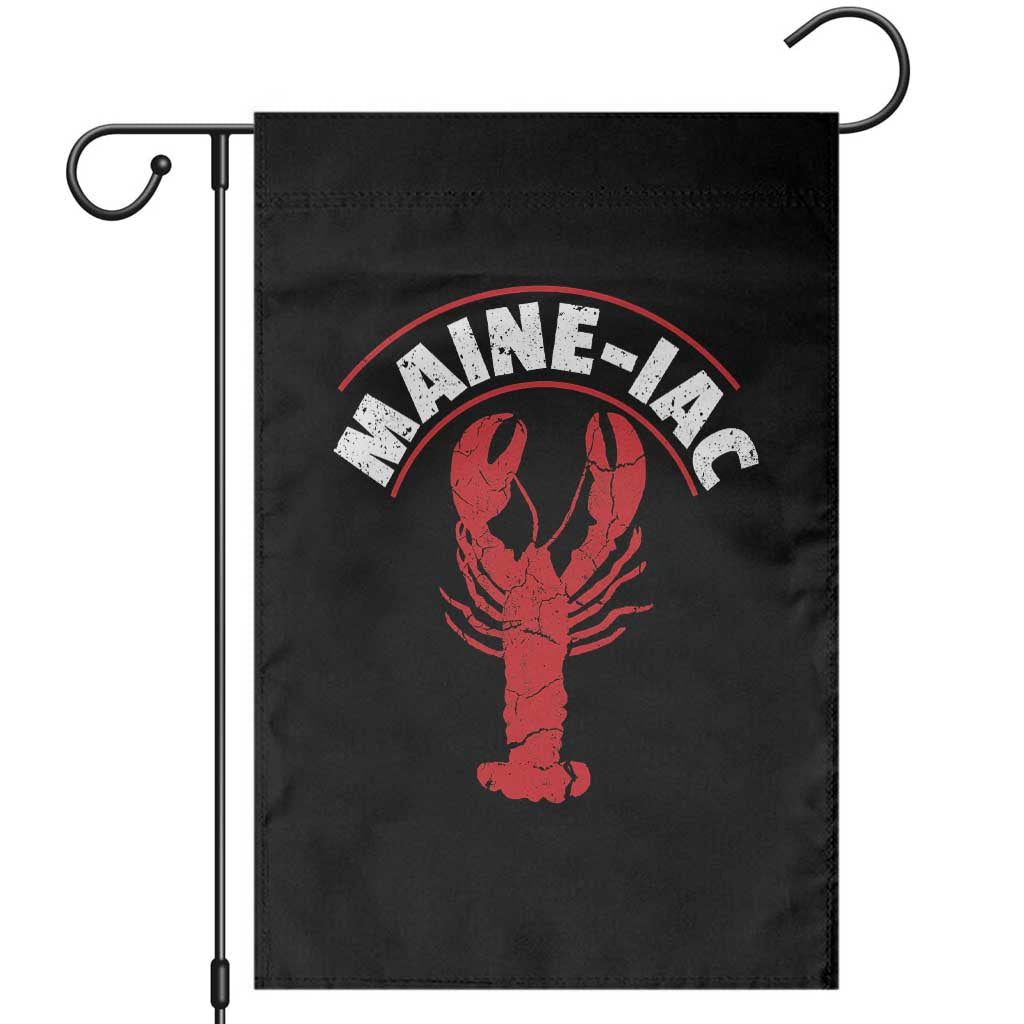 Maine Lobster Garden Flag Funny Maine iac Lobstering Fisherman