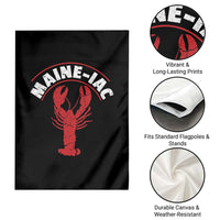Maine Lobster Garden Flag Funny Maine iac Lobstering Fisherman