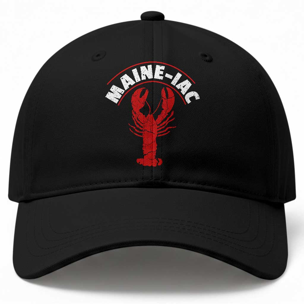 Maine Lobster Baseball Cap Funny Maine iac Lobstering Fisherman