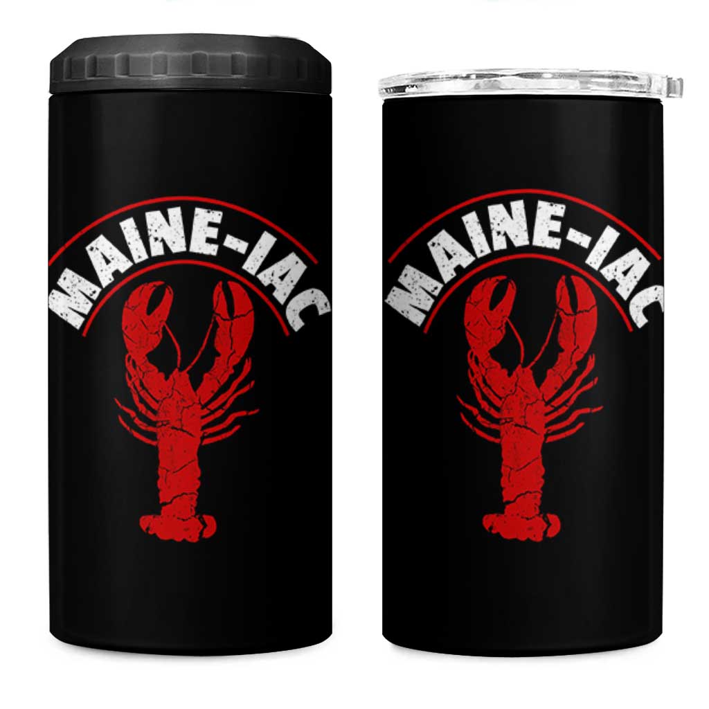 Maine Lobster 4 in 1 Can Cooler Tumbler Funny Maine iac Lobstering Fisherman