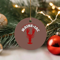 Maine Lobster Ceramic Ornament Funny Maine iac Lobstering Fisherman