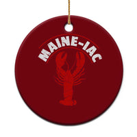 Maine Lobster Ceramic Ornament Funny Maine iac Lobstering Fisherman