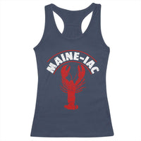 Maine Lobster Racerback Tank Top Funny Maine iac Lobstering Fisherman