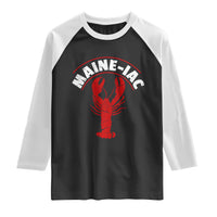 Maine Lobster Raglan Shirt Funny Maine iac Lobstering Fisherman