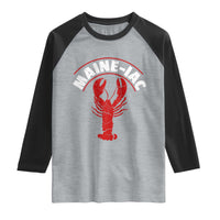 Maine Lobster Raglan Shirt Funny Maine iac Lobstering Fisherman
