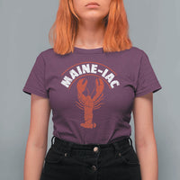 Maine Lobster T Shirt For Women Funny Maine iac Lobstering Fisherman