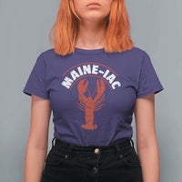 Maine Lobster T Shirt For Women Funny Maine iac Lobstering Fisherman