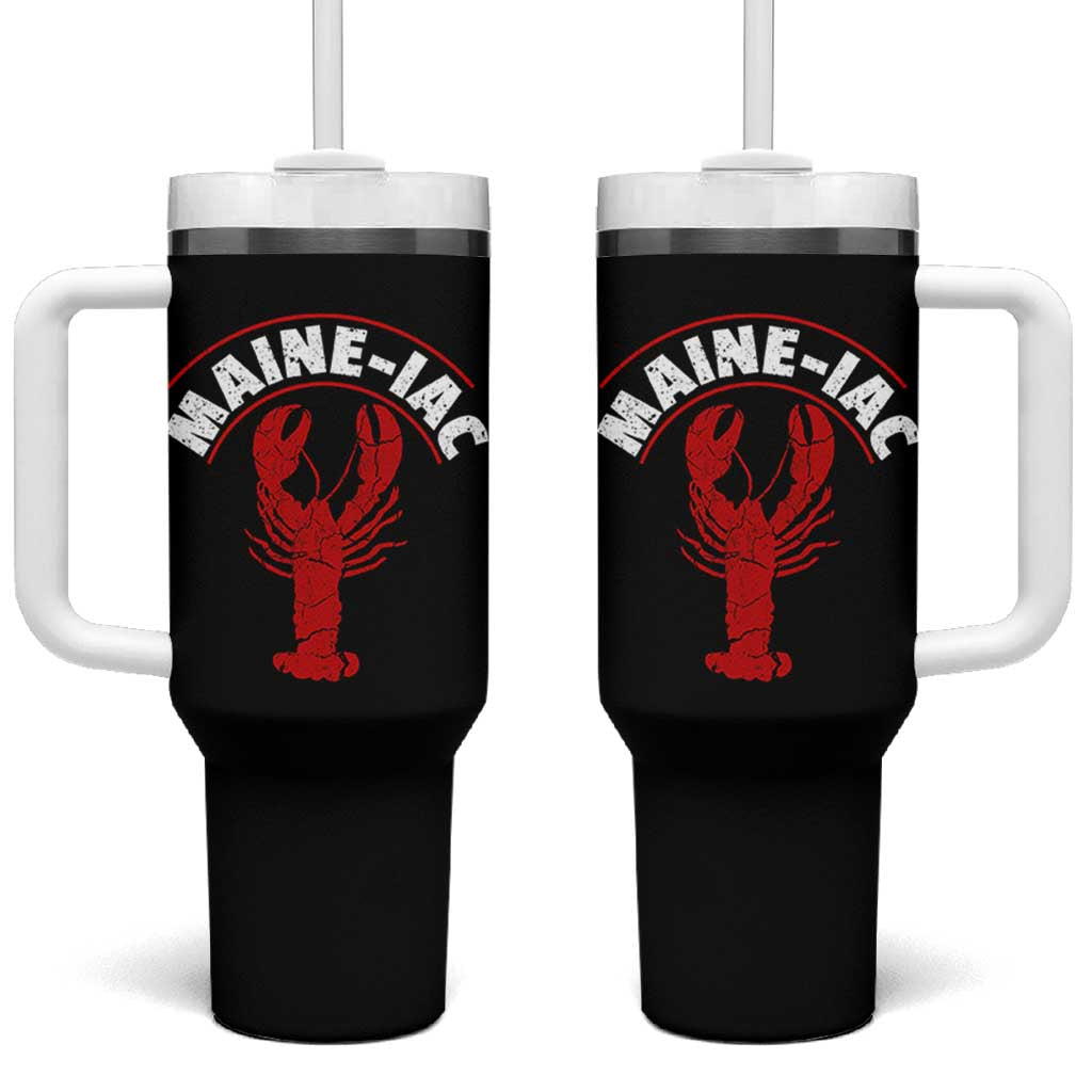 Maine Lobster Tumbler With Handle Funny Maine iac Lobstering Fisherman
