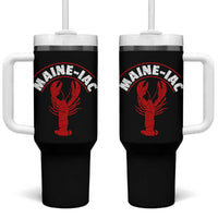 Maine Lobster Tumbler With Handle Funny Maine iac Lobstering Fisherman