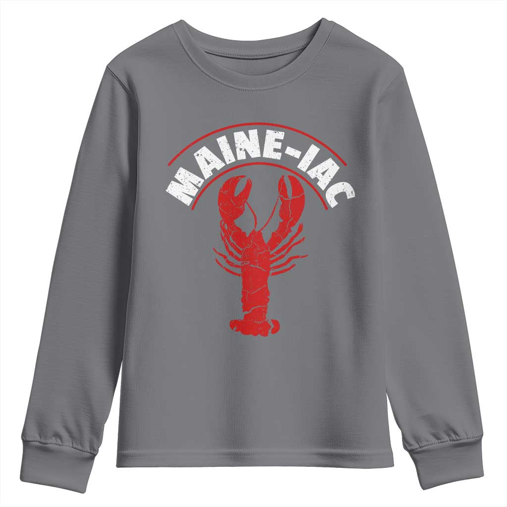 Maine Lobster Youth Sweatshirt Funny Maine iac Lobstering Fisherman