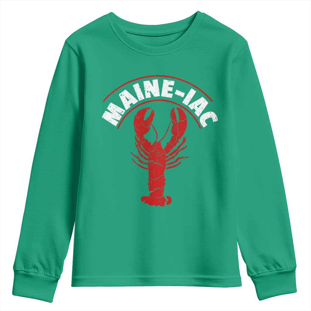 Maine Lobster Youth Sweatshirt Funny Maine iac Lobstering Fisherman