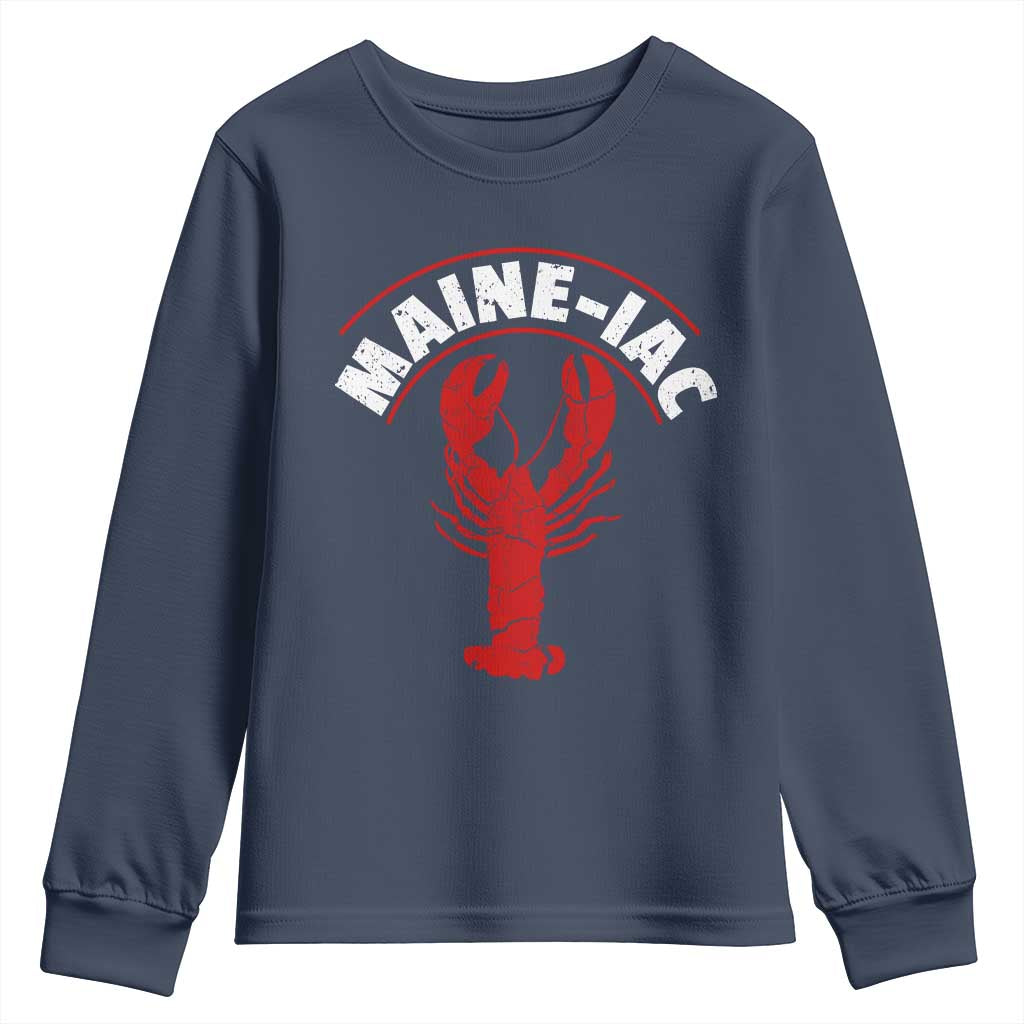 Maine Lobster Youth Sweatshirt Funny Maine iac Lobstering Fisherman