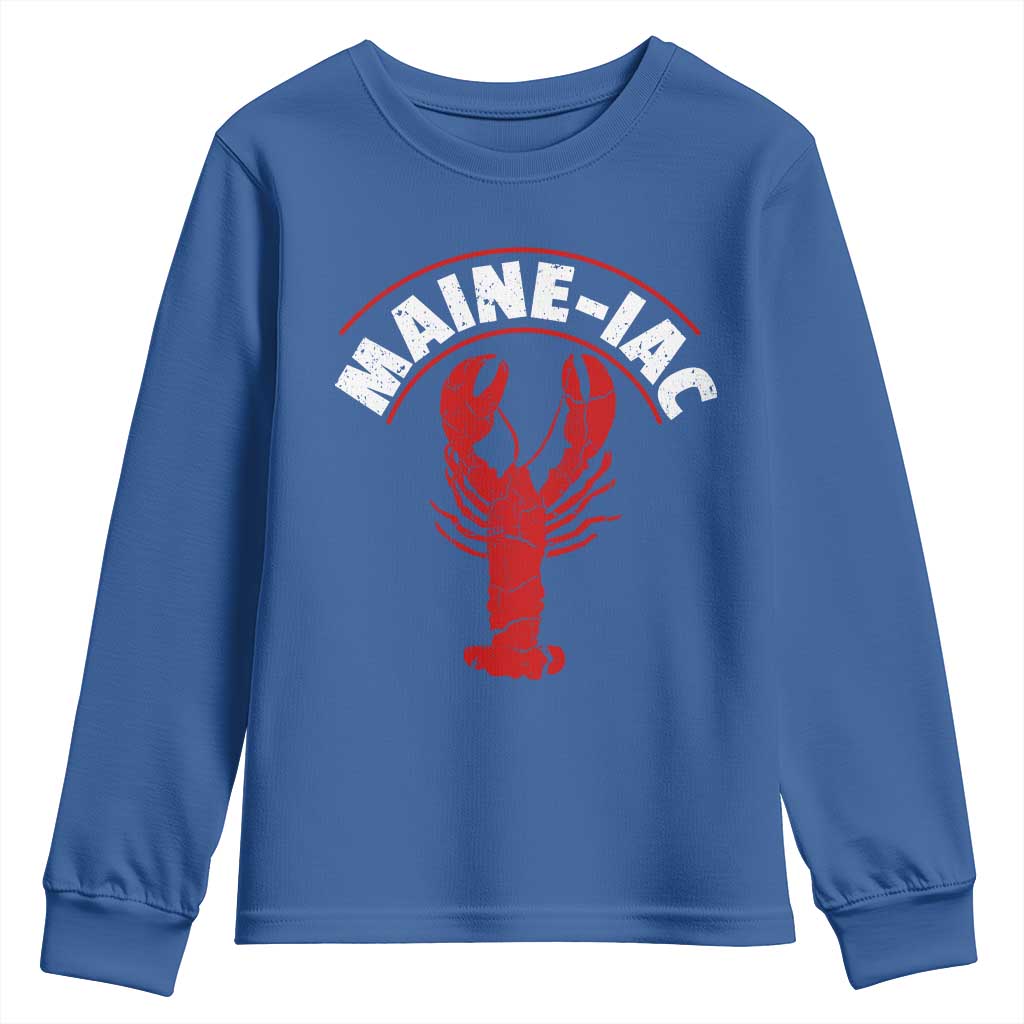 Maine Lobster Youth Sweatshirt Funny Maine iac Lobstering Fisherman