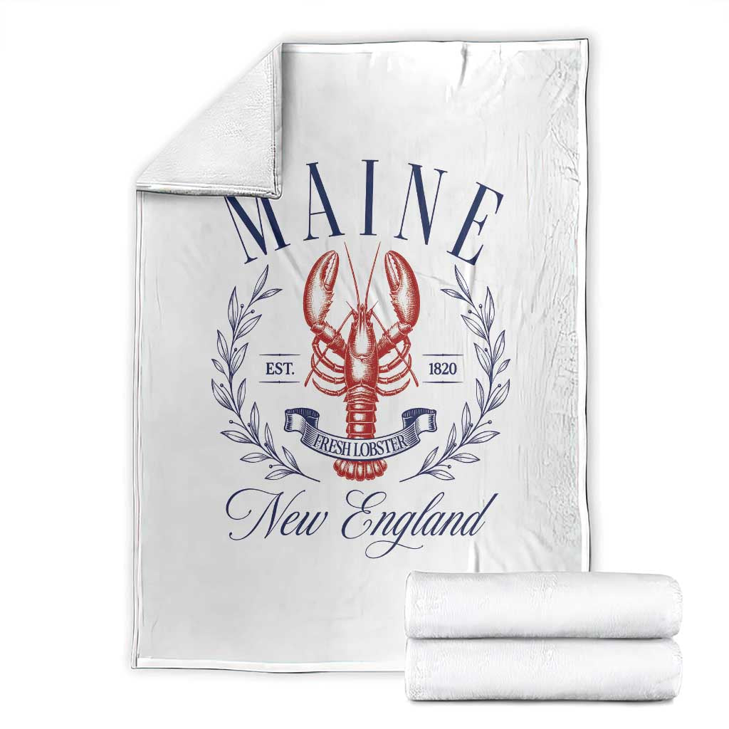 Maine Lobster New England Souvenir Pride Vintage Throw Blanket