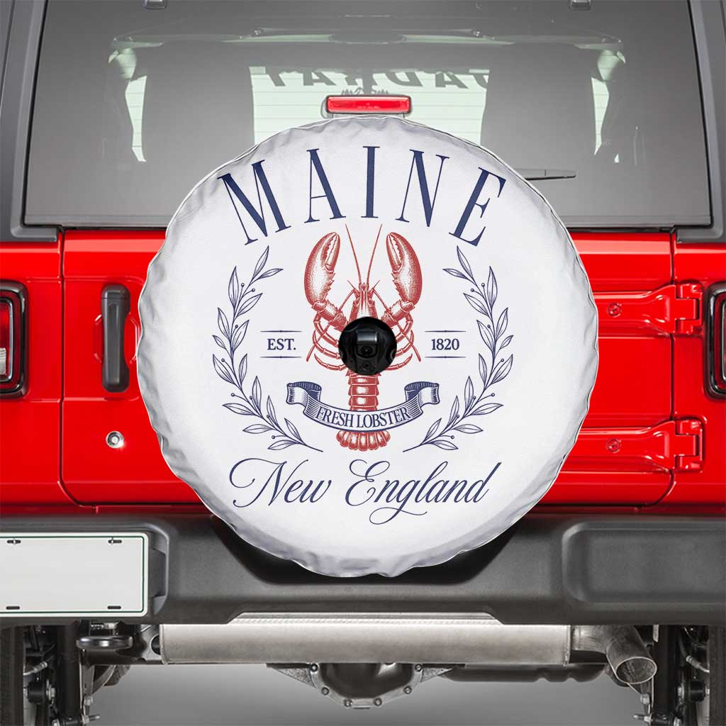 Maine Lobster New England Souvenir Pride Vintage Spare Tire Cover