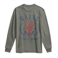 Maine Lobster New England Souvenir Pride Vintage Long Sleeve Shirt