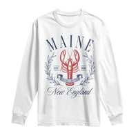 Maine Lobster New England Souvenir Pride Vintage Long Sleeve Shirt
