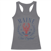 Maine Lobster New England Souvenir Pride Vintage Racerback Tank Top