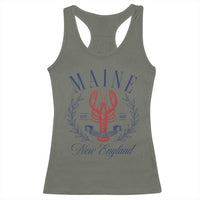 Maine Lobster New England Souvenir Pride Vintage Racerback Tank Top