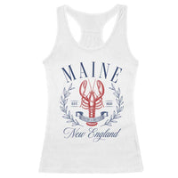 Maine Lobster New England Souvenir Pride Vintage Racerback Tank Top