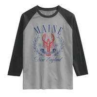 Maine Lobster New England Souvenir Pride Vintage Raglan Shirt