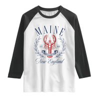 Maine Lobster New England Souvenir Pride Vintage Raglan Shirt