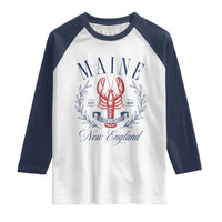 Maine Lobster New England Souvenir Pride Vintage Raglan Shirt