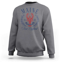 Maine Lobster New England Souvenir Pride Vintage Sweatshirt