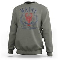 Maine Lobster New England Souvenir Pride Vintage Sweatshirt