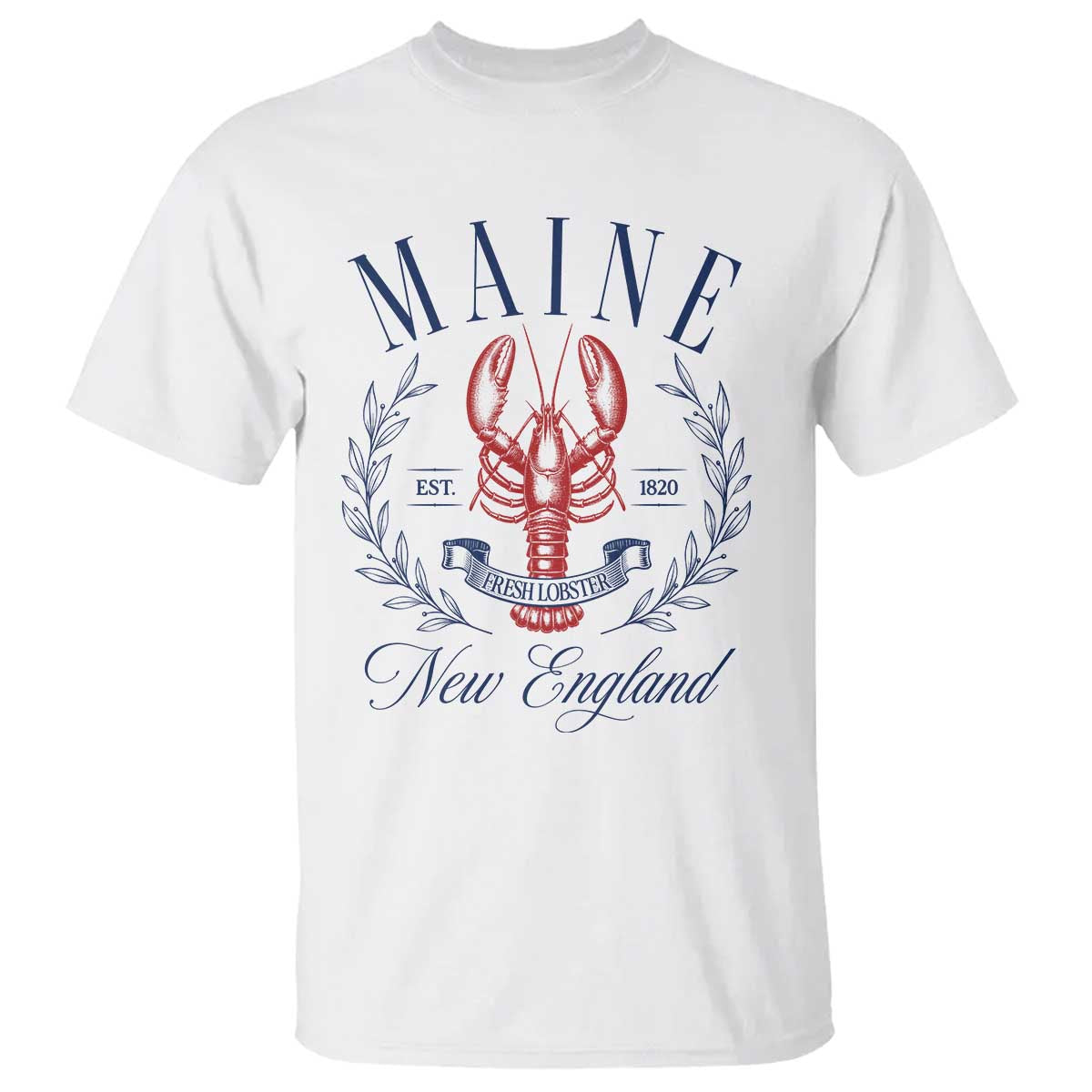 Maine Lobster New England Souvenir Pride Vintage T Shirt