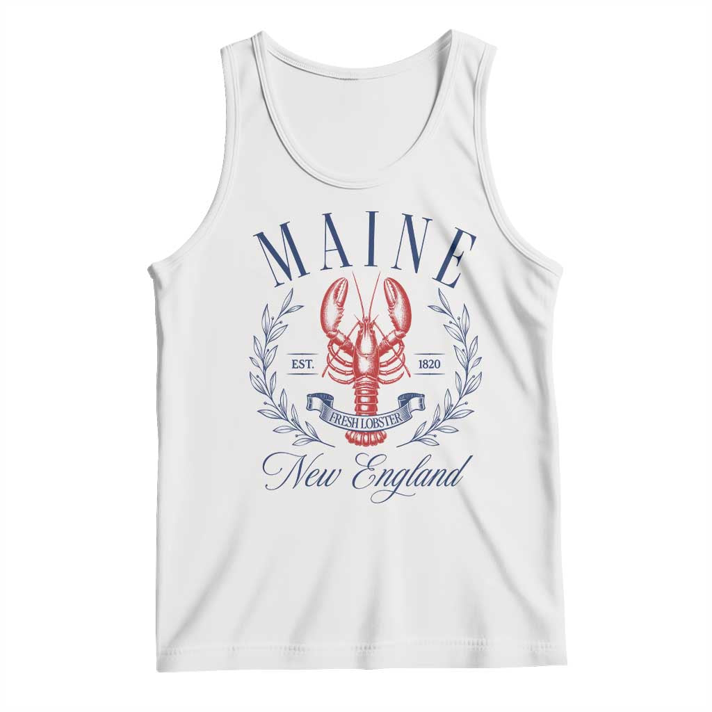 Maine Lobster New England Souvenir Pride Vintage Tank Top