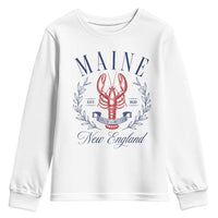 Maine Lobster New England Souvenir Pride Vintage Youth Sweatshirt