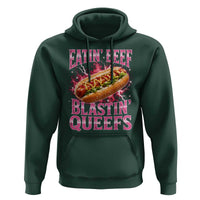 Eatin Beef Blastin' Queefs Funny Embarrassing Hot Dog Retro Bootleg Hoodie