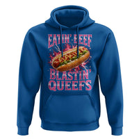 Eatin Beef Blastin' Queefs Funny Embarrassing Hot Dog Retro Bootleg Hoodie
