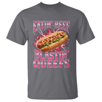 Eatin Beef Blastin' Queefs Funny Embarrassing Hot Dog Retro Bootleg T Shirt