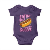 Eatin Beef Blastin' Queefs Funny Hot Dog Adult Humor Baby Onesie