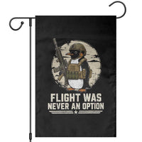 Funny Penguin Flight Was Never An Option Garden Flag Tactical Penguin Gun Lover