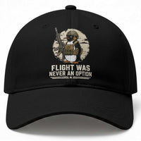 Funny Penguin Flight Was Never An Option Baseball Cap Tactical Penguin Gun Lover
