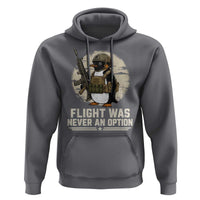 Funny Penguin Flight Was Never An Option Hoodie Tactical Penguin Gun Lover